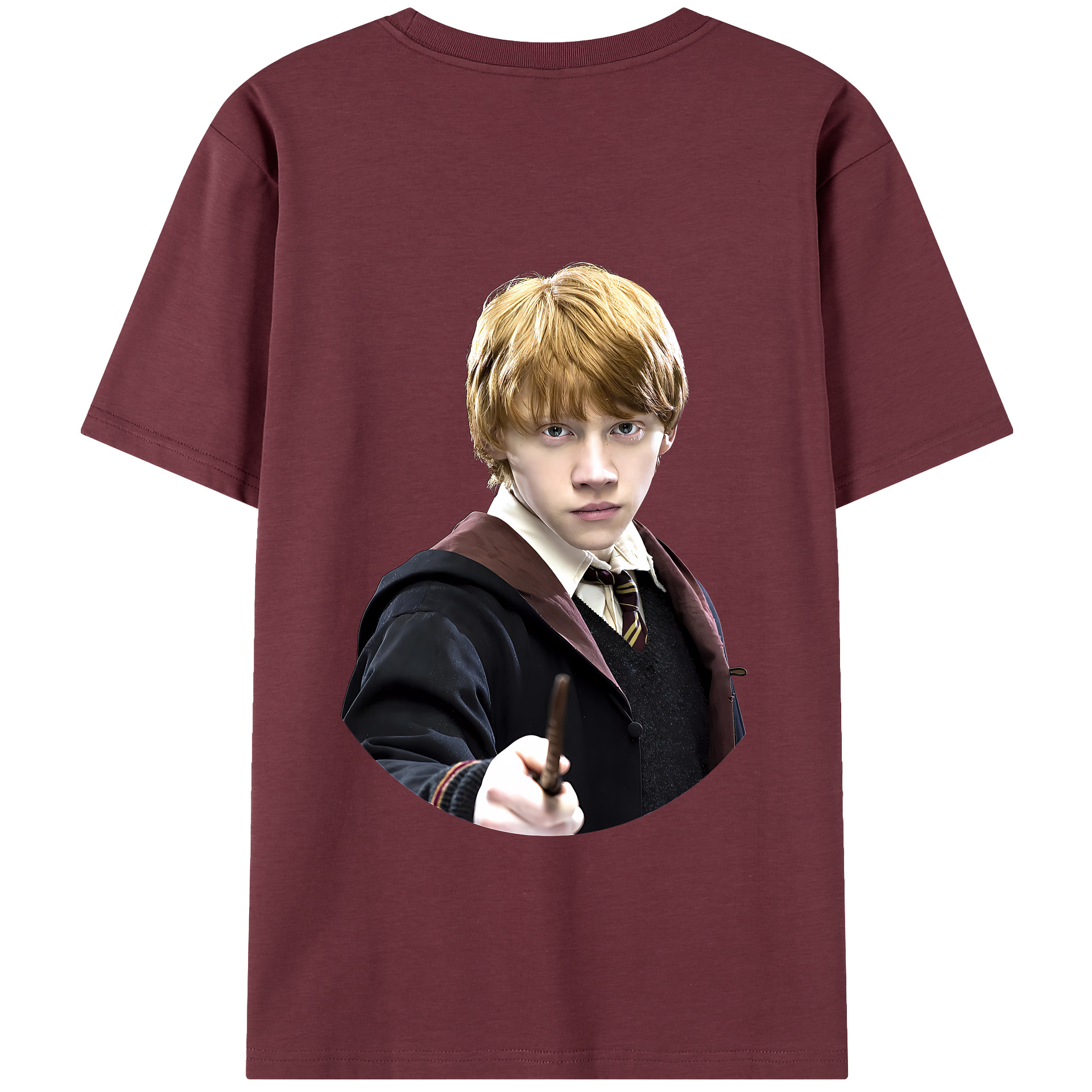（画像用） Harry Potter ハリー・ポッターシリーズ 綿100％半袖Tシャツ（背面プリント）